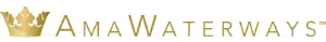AmaWaterways logo with gold crown icon and text