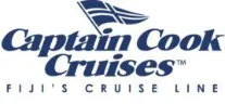 Captain Cook Cruises Fiji Logo The official logo of Captain Cook Cruises, featuring stylized text and a distinctive sail icon