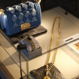 Ritz-Carlton Yacht Collection Luxury Jewelry Display An elegant onboard display of fine jewelry and accessories from The Ritz-Carlton Yacht Collection